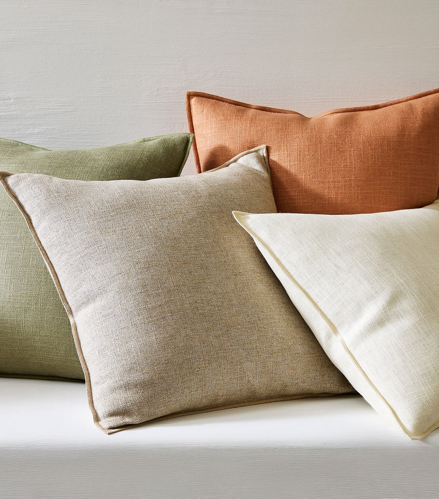 Classic Linen Pillow Cover Light Moss