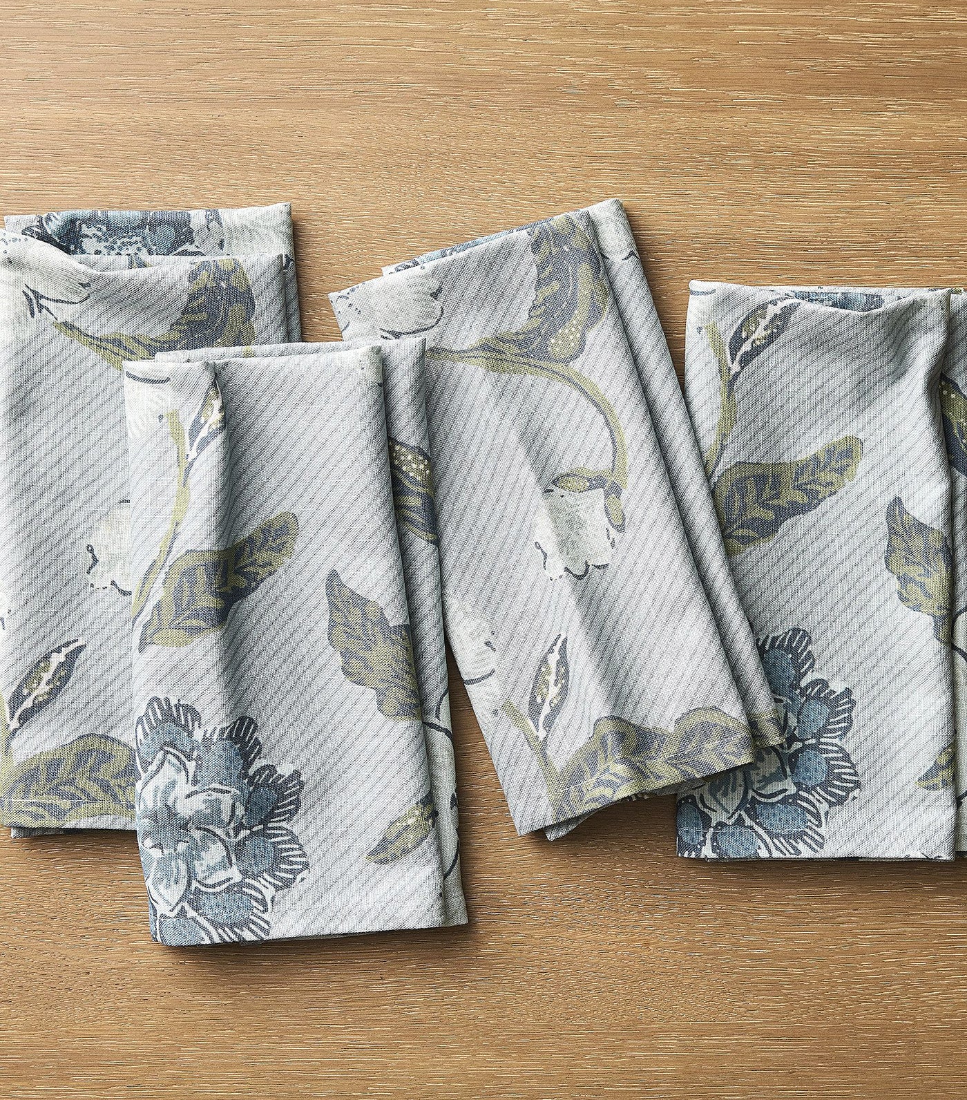 Batik Floral Napkin Sets Arctic Blue