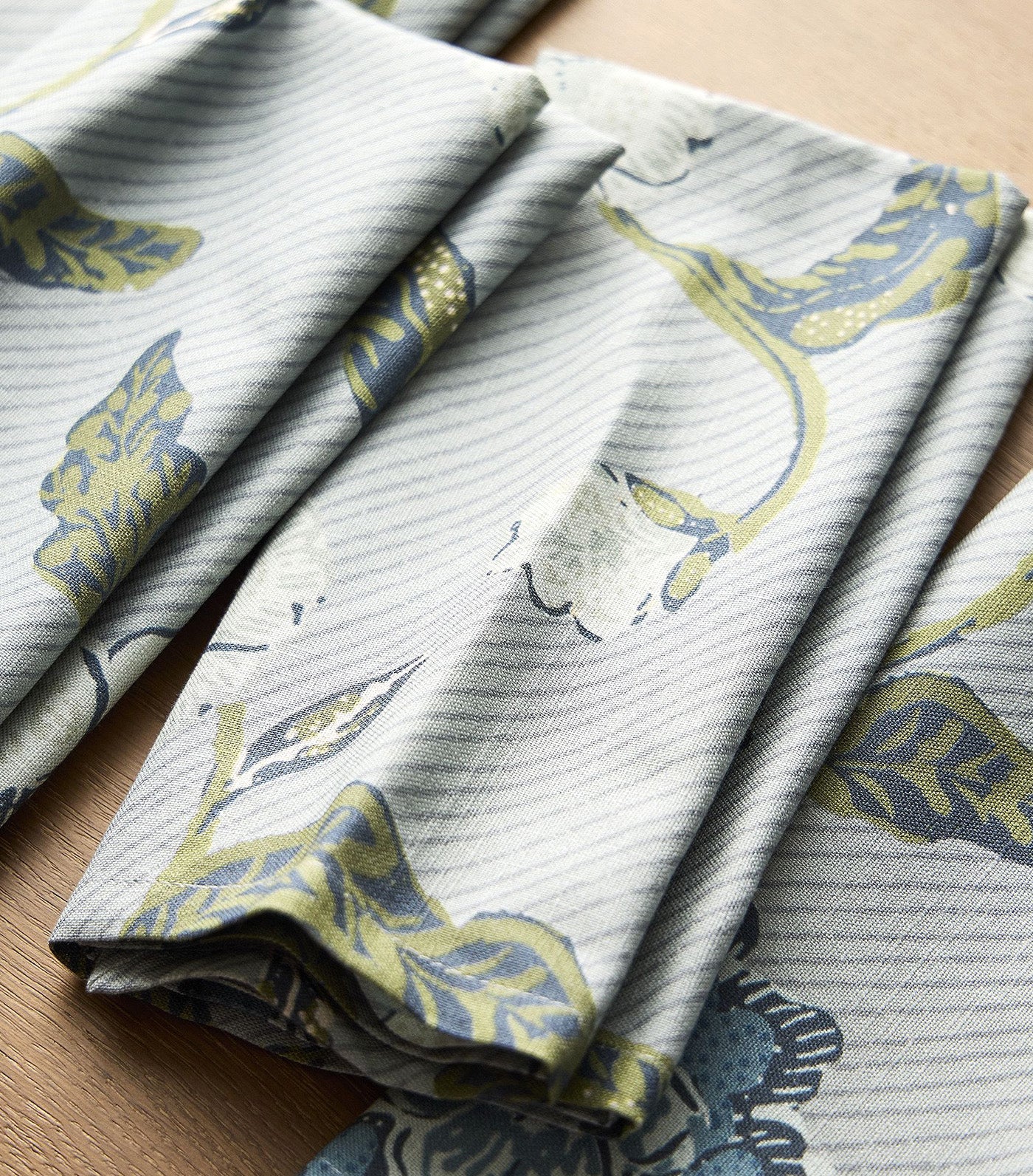 Batik Floral Napkin Sets Arctic Blue