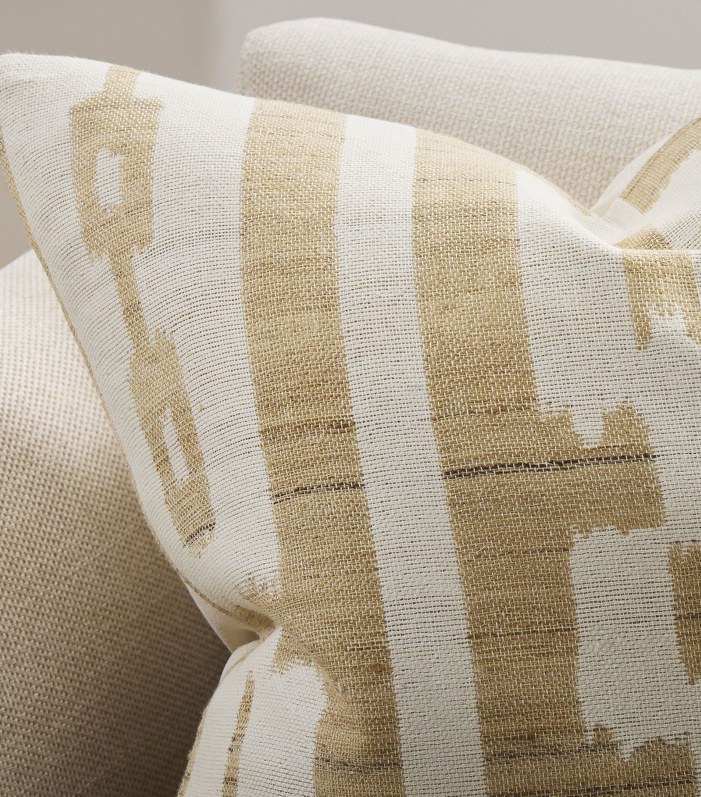 Modern Ikat Pillow Cover - Clearance
 Natural