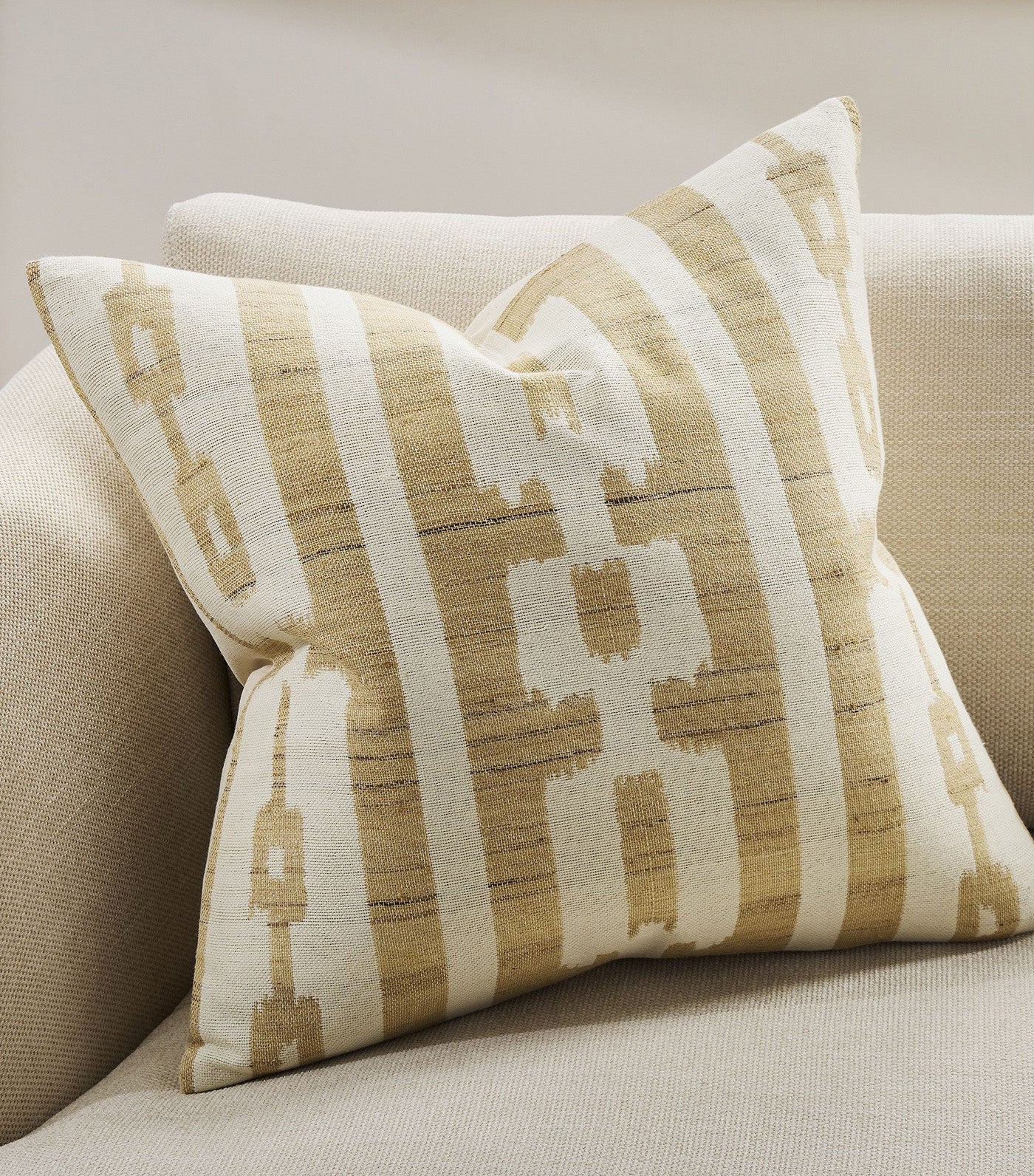 Modern Ikat Pillow Cover - Clearance
 Natural