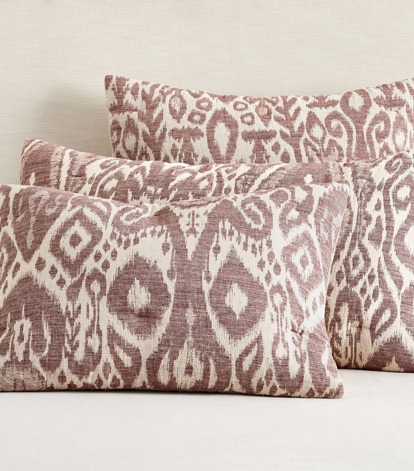 Ikat Jacquard Comforter Sham Fig