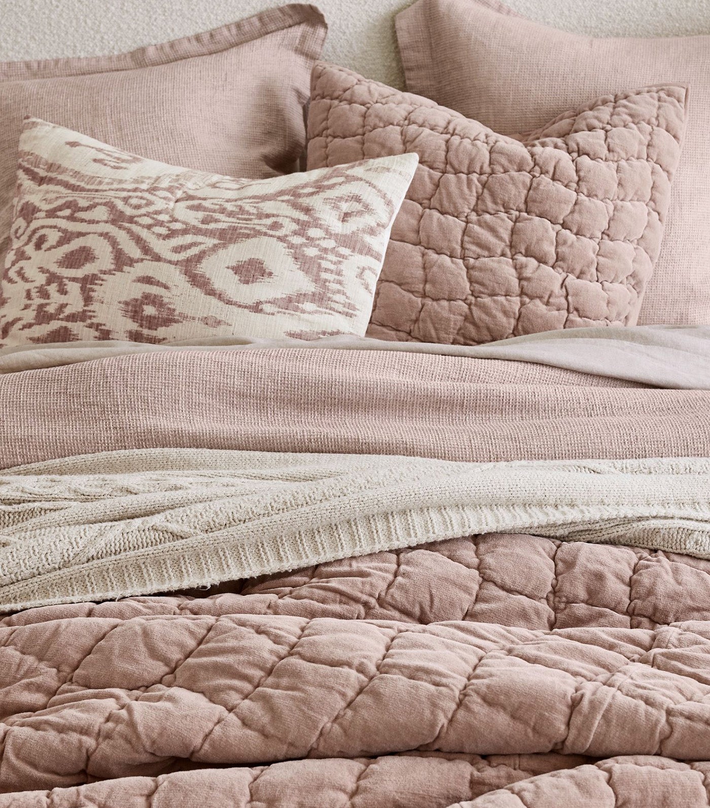 Cozy Cloud Quilted Sham Pale Lilac - Standard Sham