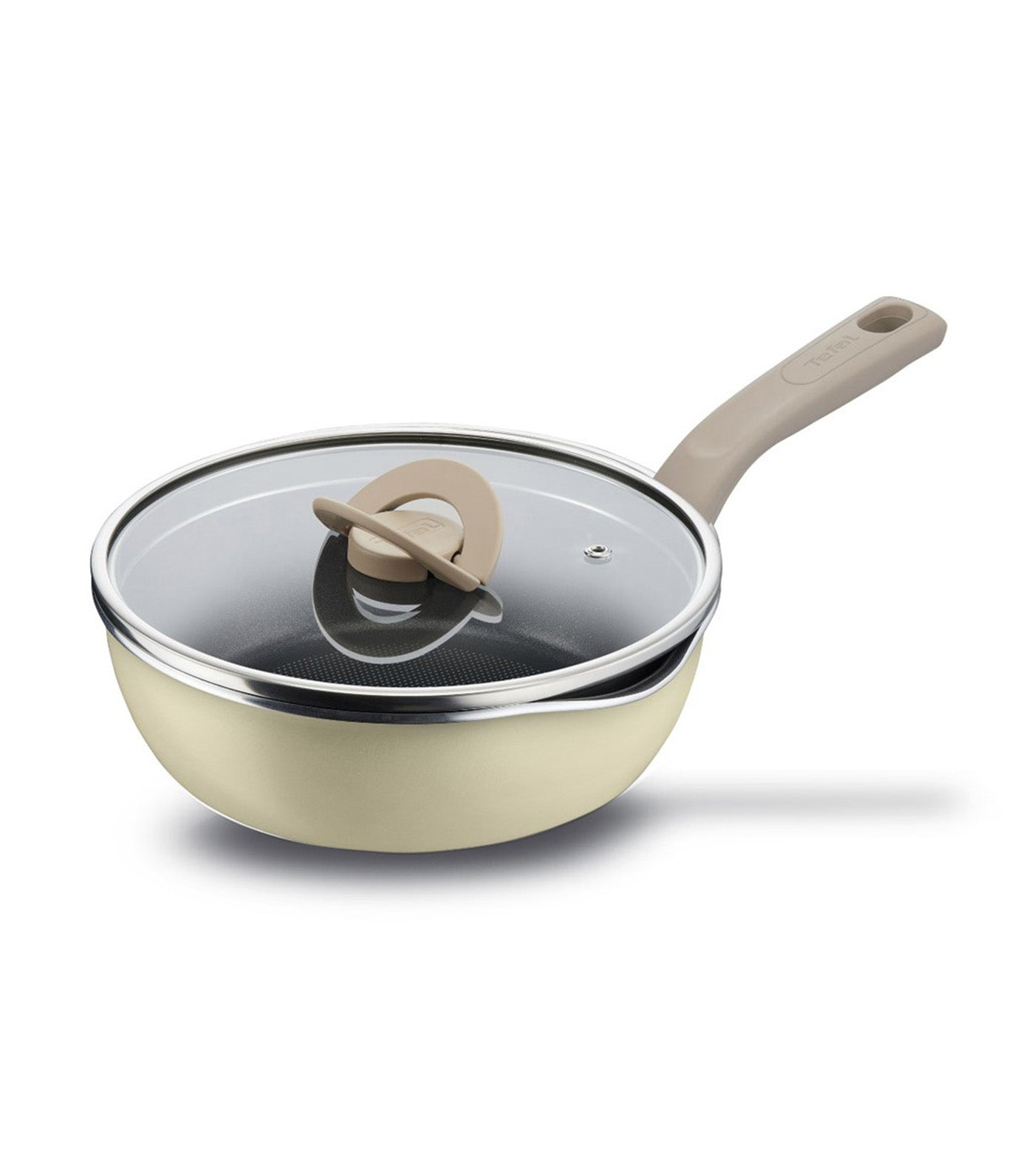 One-Pick-Pot-Pan with Lid 24cm Vanilla