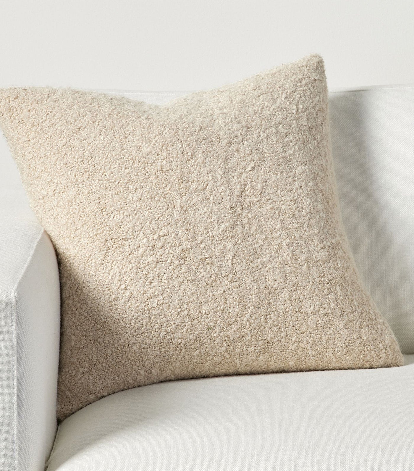 Boucle Pillow Cover Cement - 20x20 inches