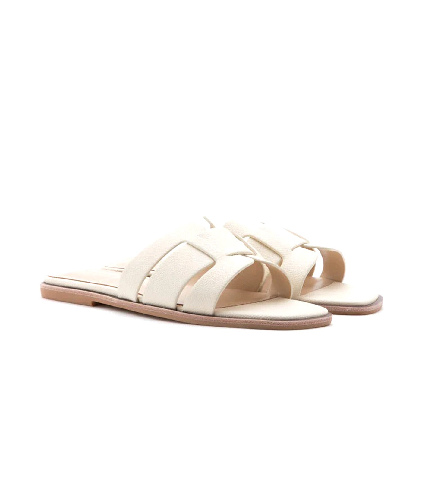 Elmira M.Ori Cage Slides Beige