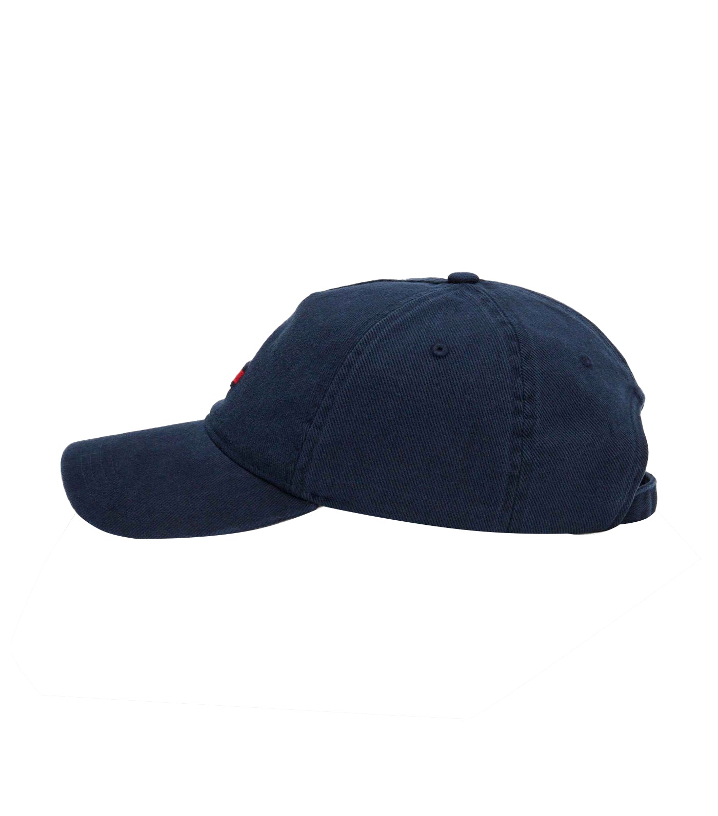 Men's Elongated Flag Denim Cap Dark Night Navy