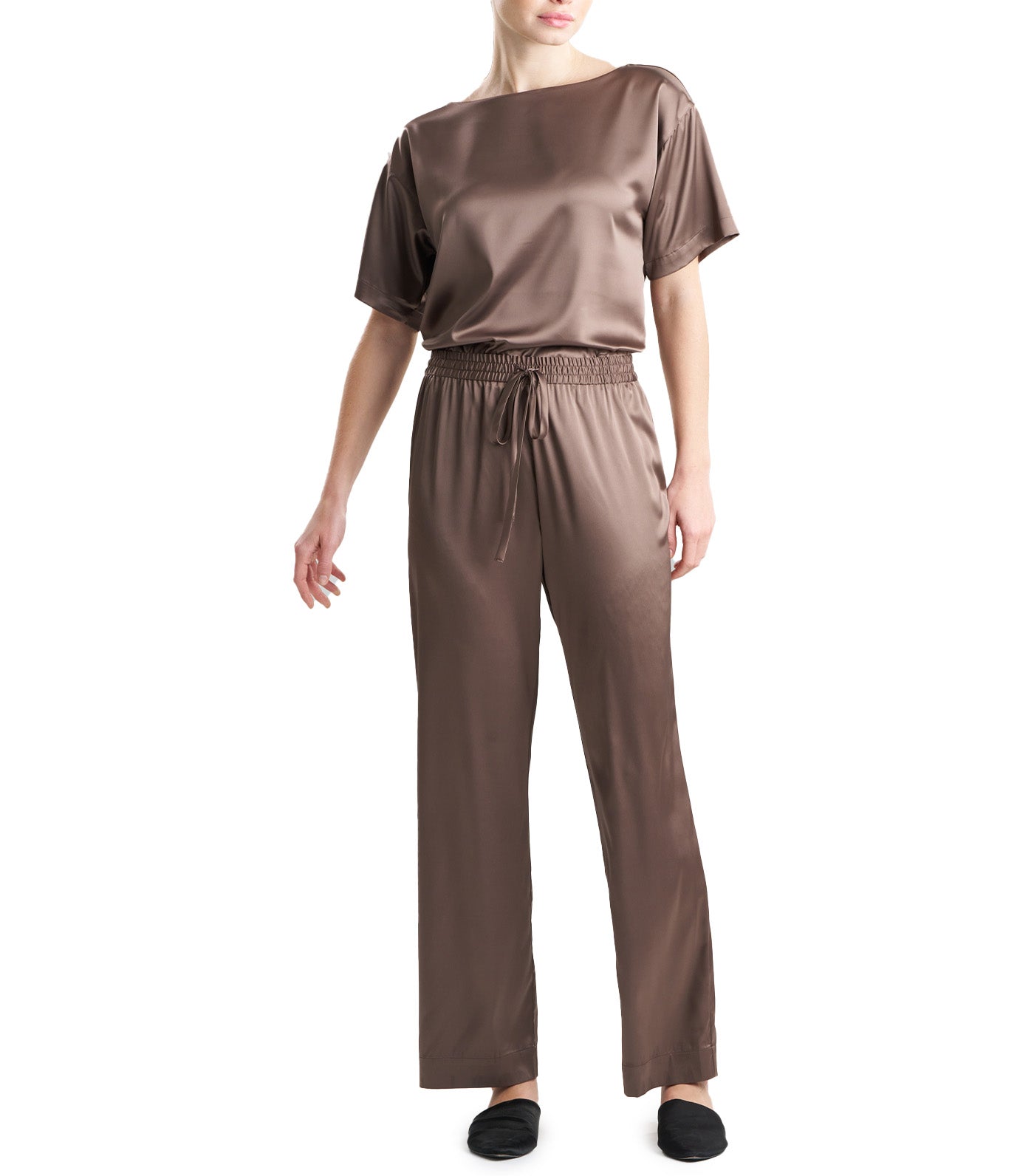 Glamour Straight Leg Pants Taupe