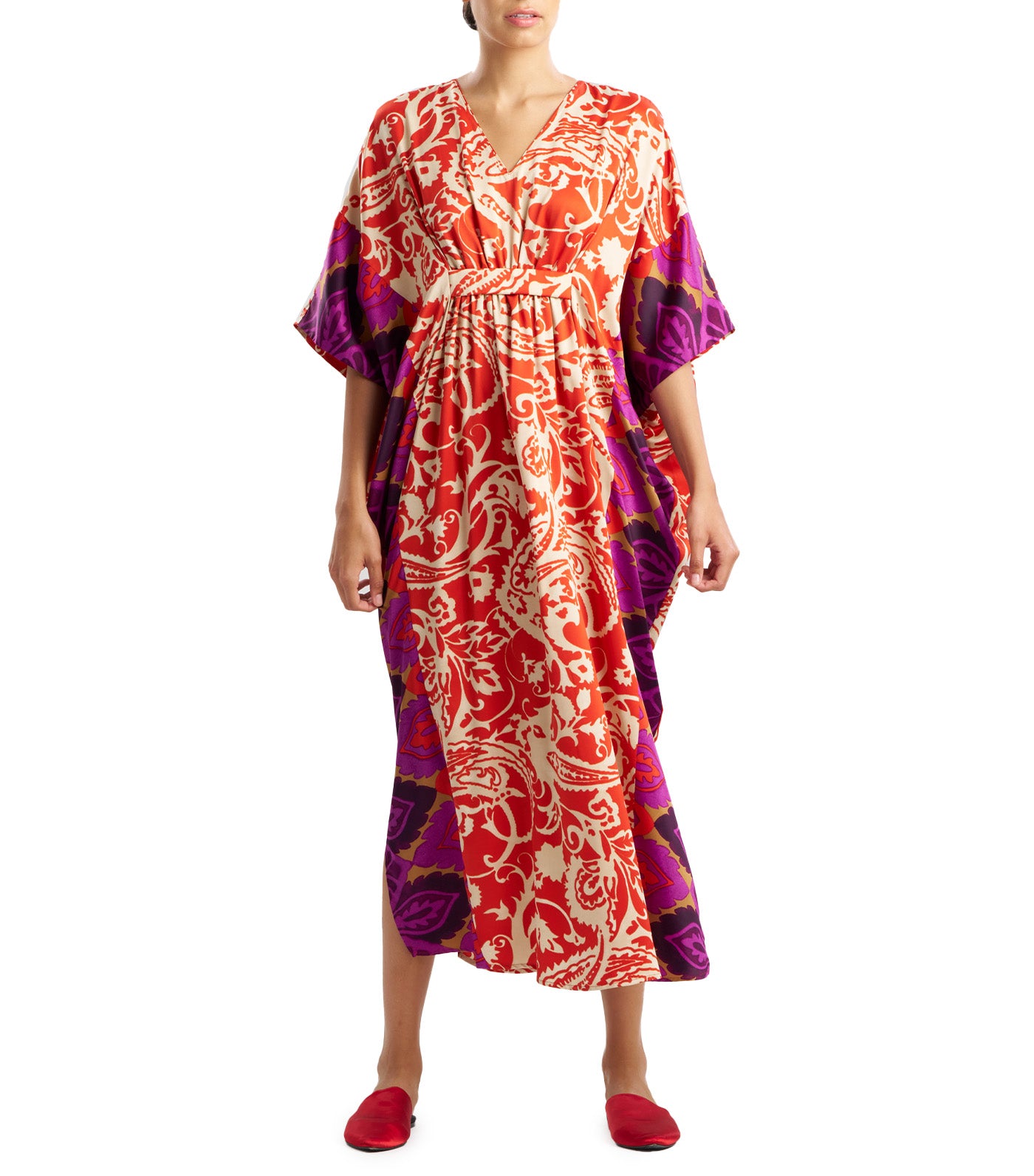 Palace Caftan Red Orange