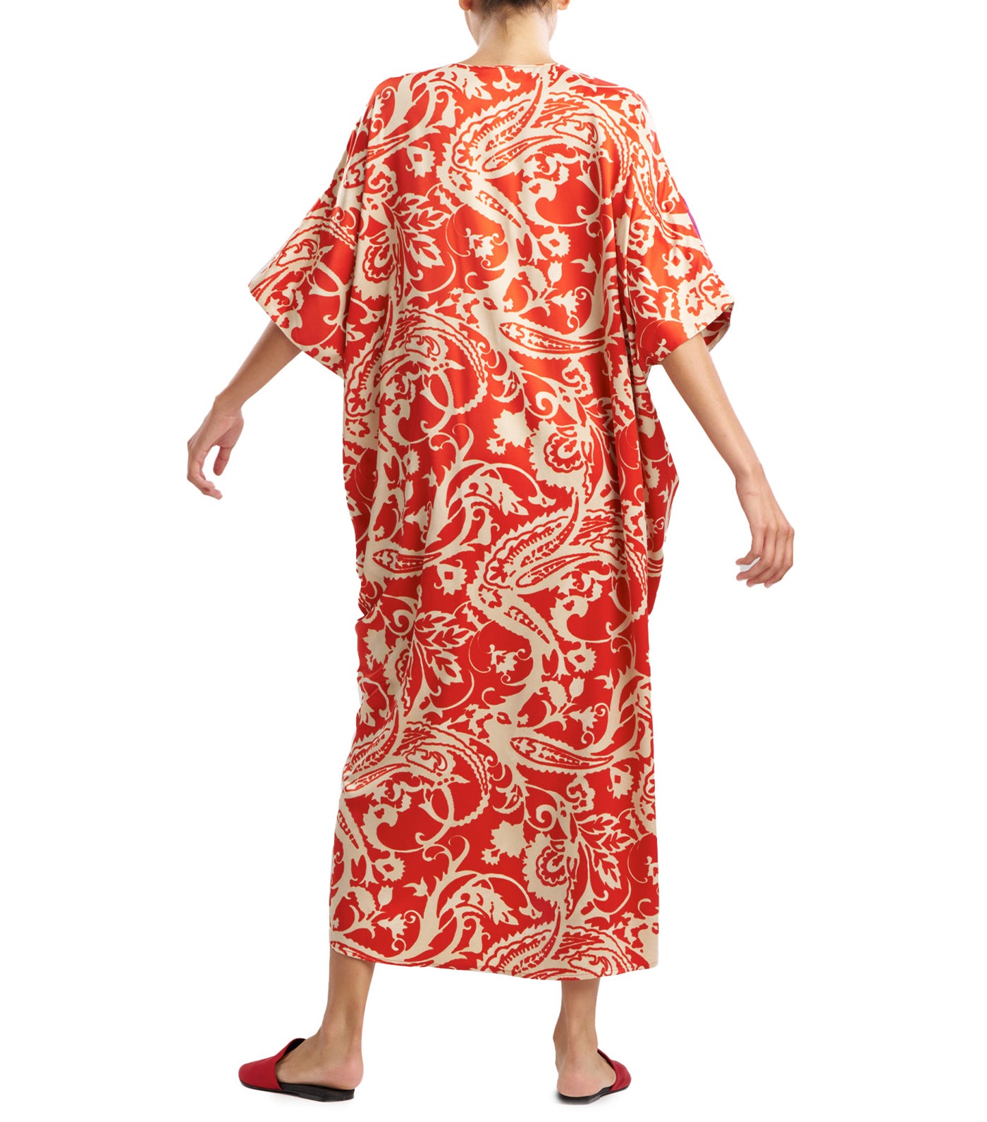 Natori Palace Caftan Red Orange Rustan s