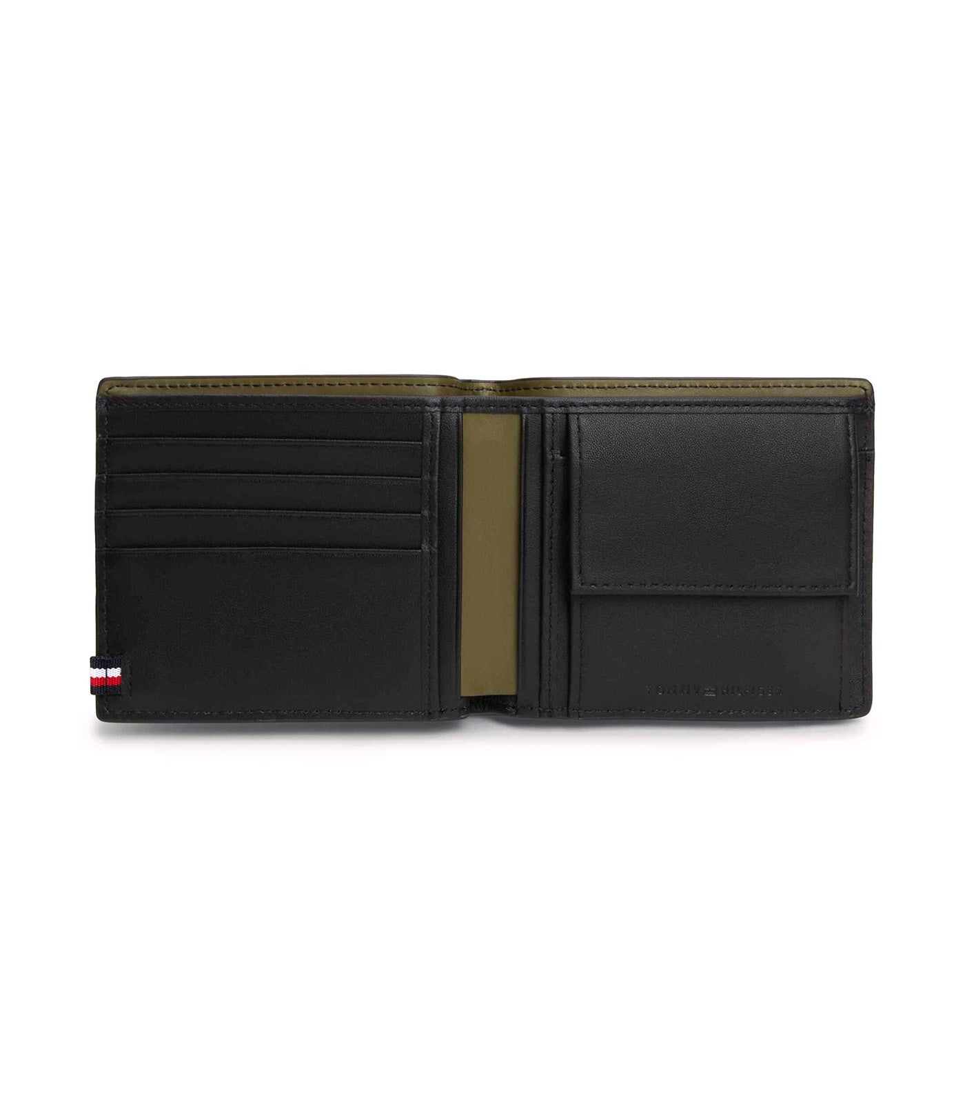 Men's Monotype Card and Coin Wallet Black