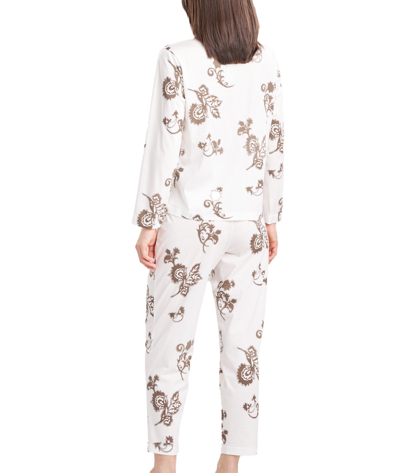 Yasmin Long Sleeve Pajama Set Taupe