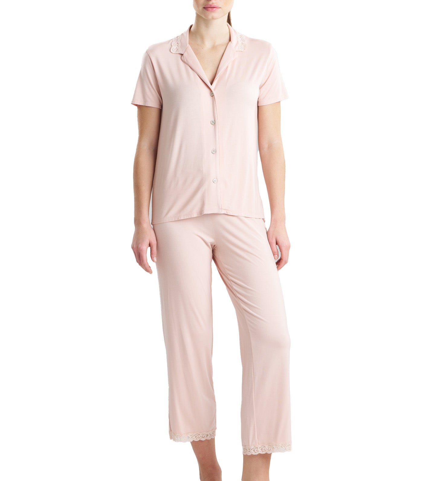 Feathers Essentials Pajama Set Cameo Rose