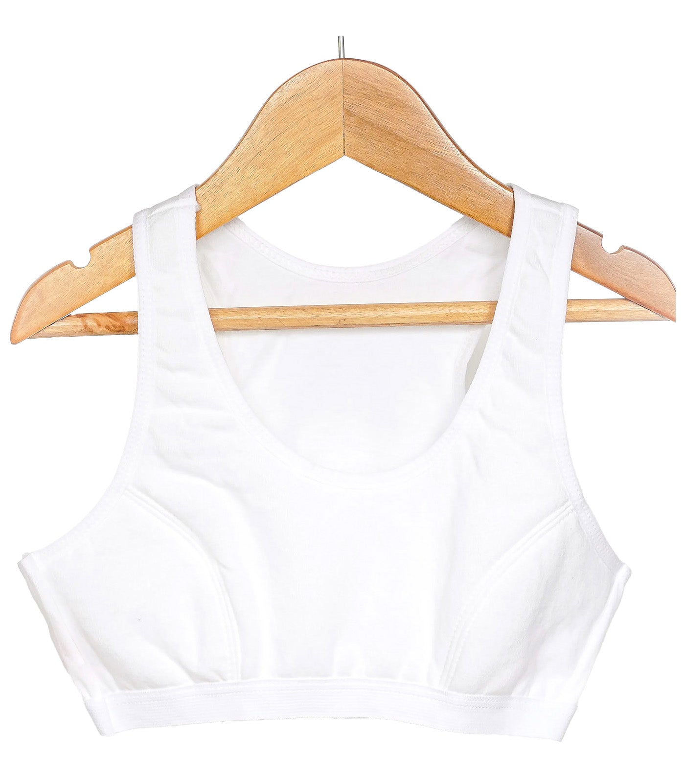Halter Half Sando Bra - White
