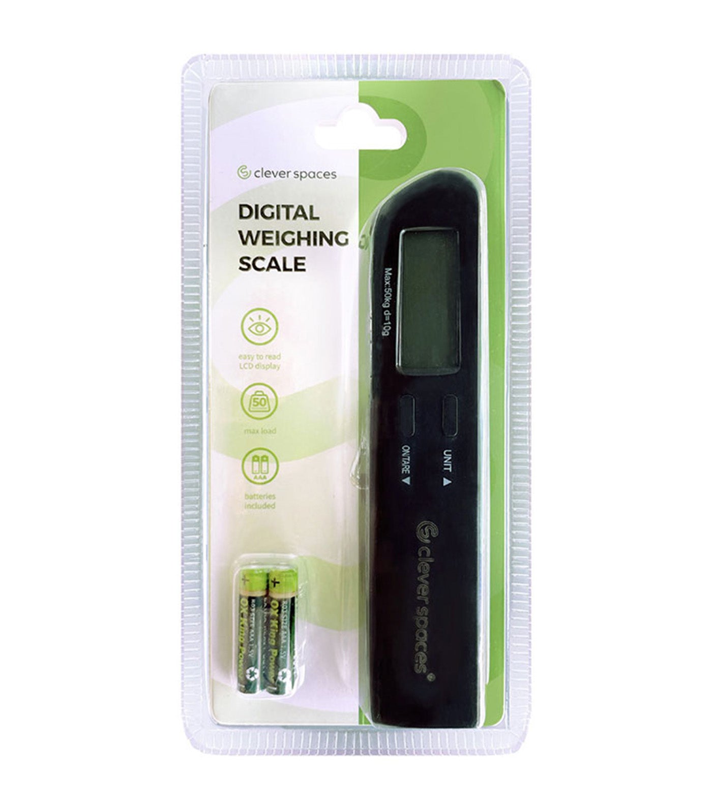 Portable Digital Luggage Weight Scale Black