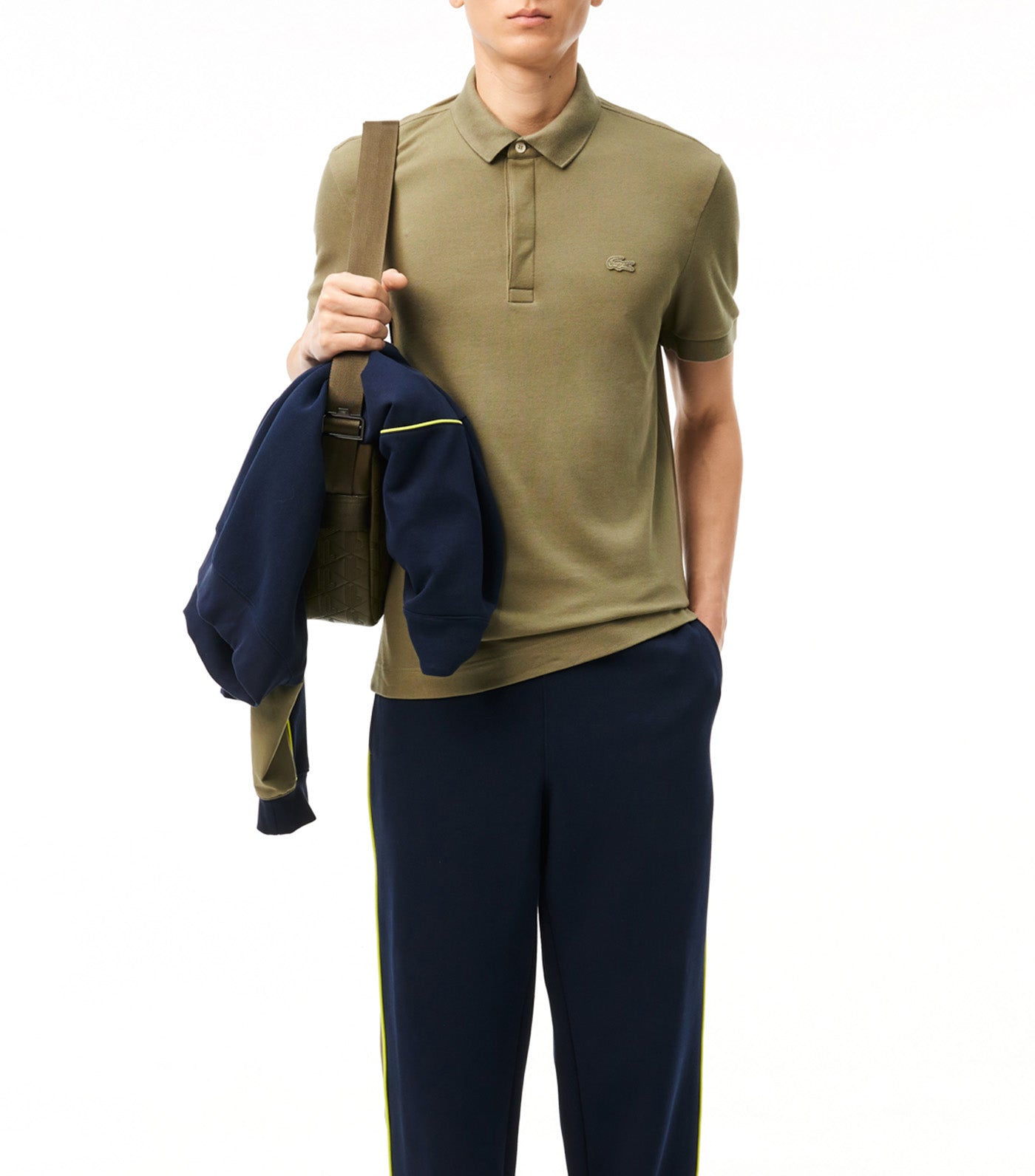 Paris Polo Shirt Regular Fit Stretch Cotton Piqué Khaki