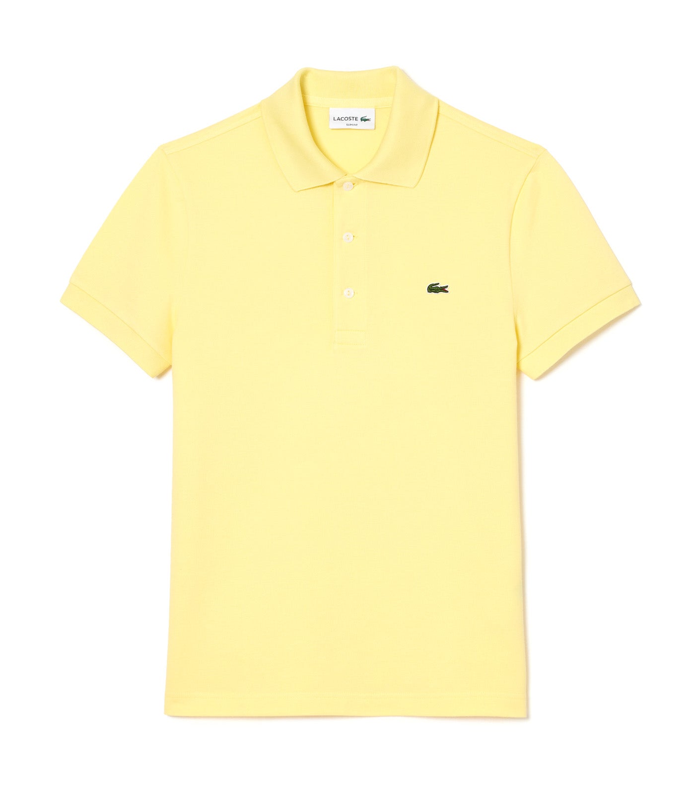 Slim Fit Stretch Piqué Polo Shirt Yellow