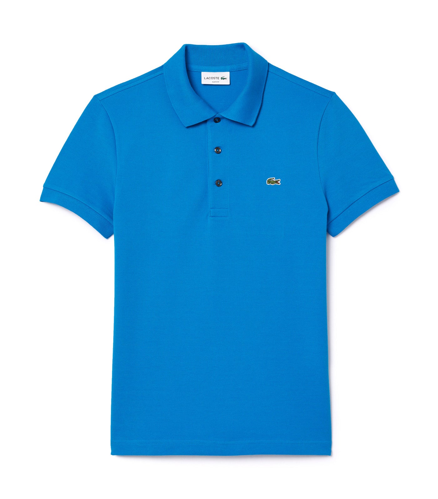 Slim Fit Stretch Piqué Polo Shirt Utramarine