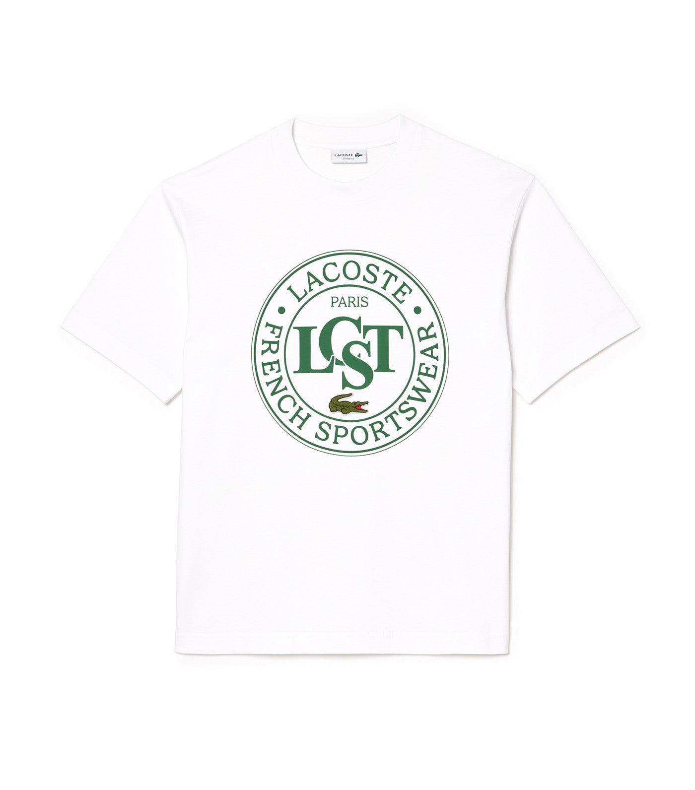 Loose Fit Jersey Print T-Shirt White