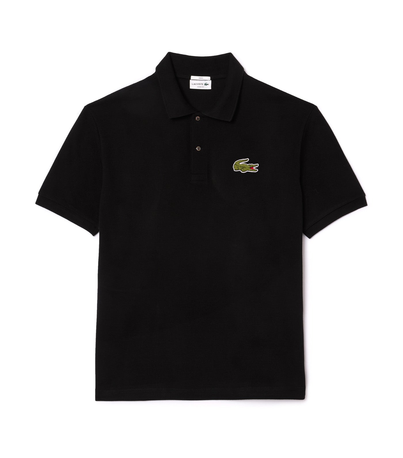 Original L.12.12 Loose Fit Polo Shirt With Badge Black