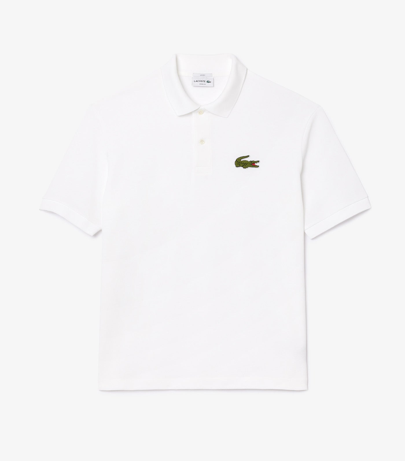 Original L.12.12 Loose Fit Polo Shirt With Badge White