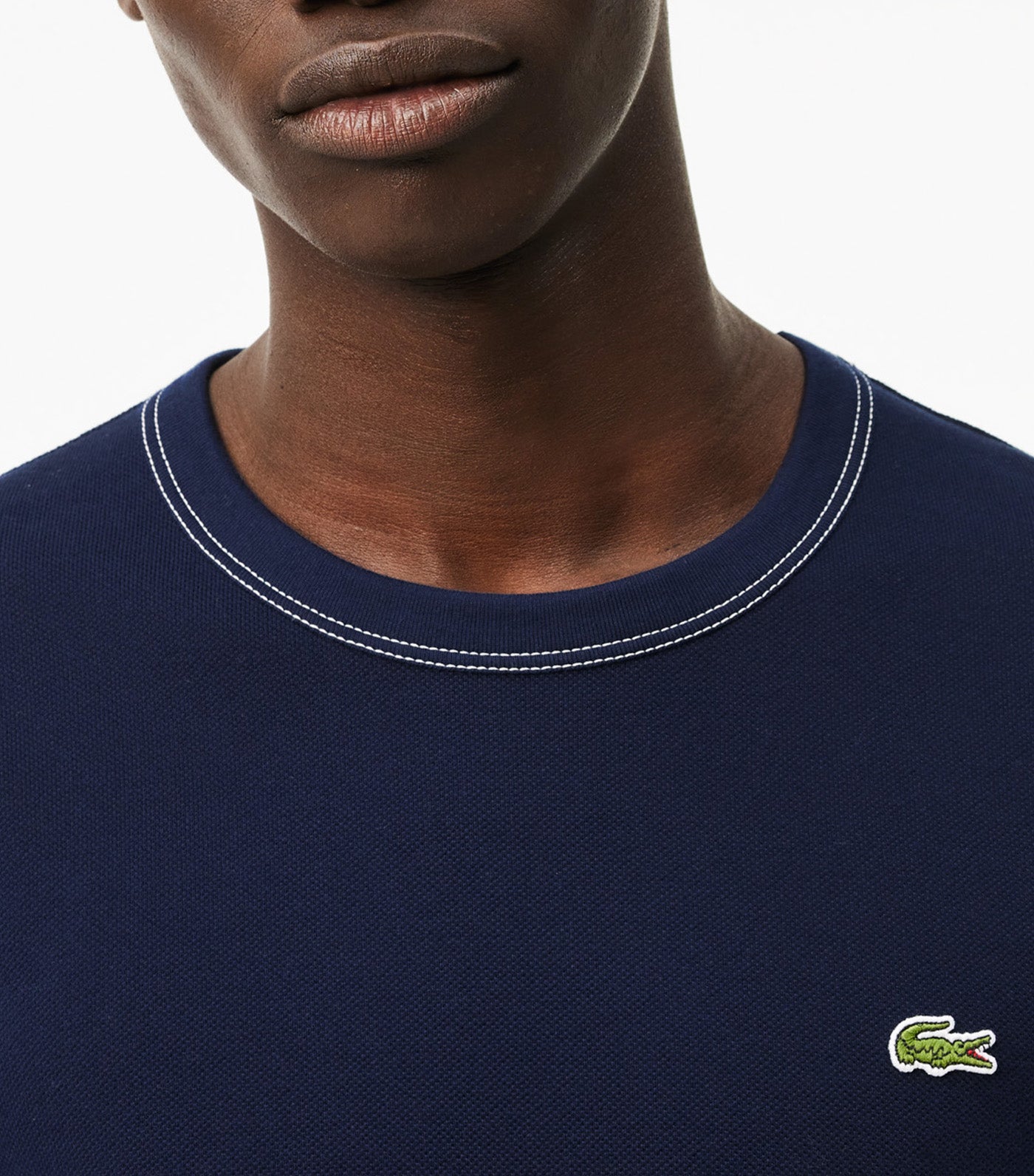 Heavy Cotton Pique T-Shirt Navy Blue