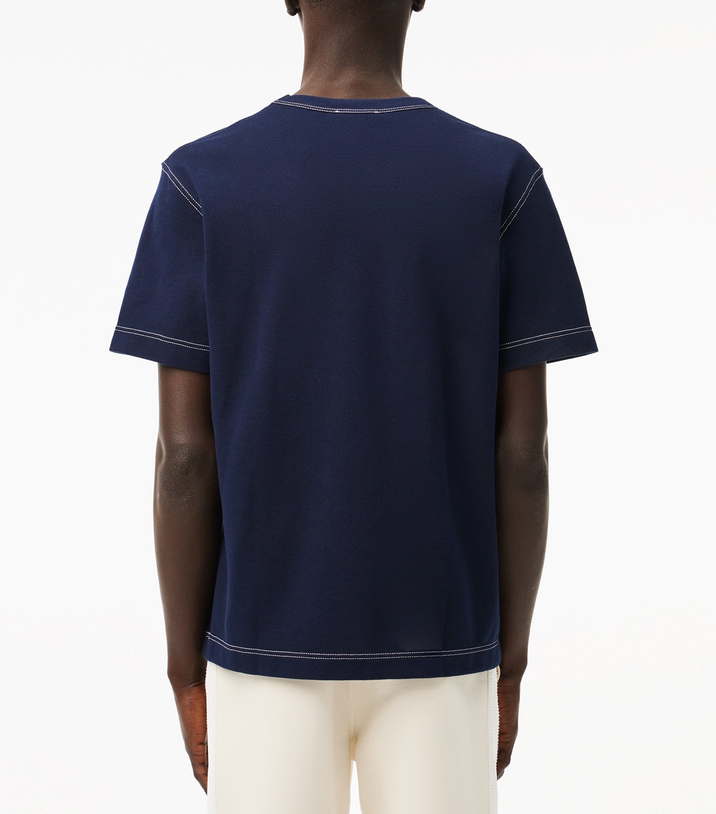 Heavy Cotton Pique T-Shirt Navy Blue