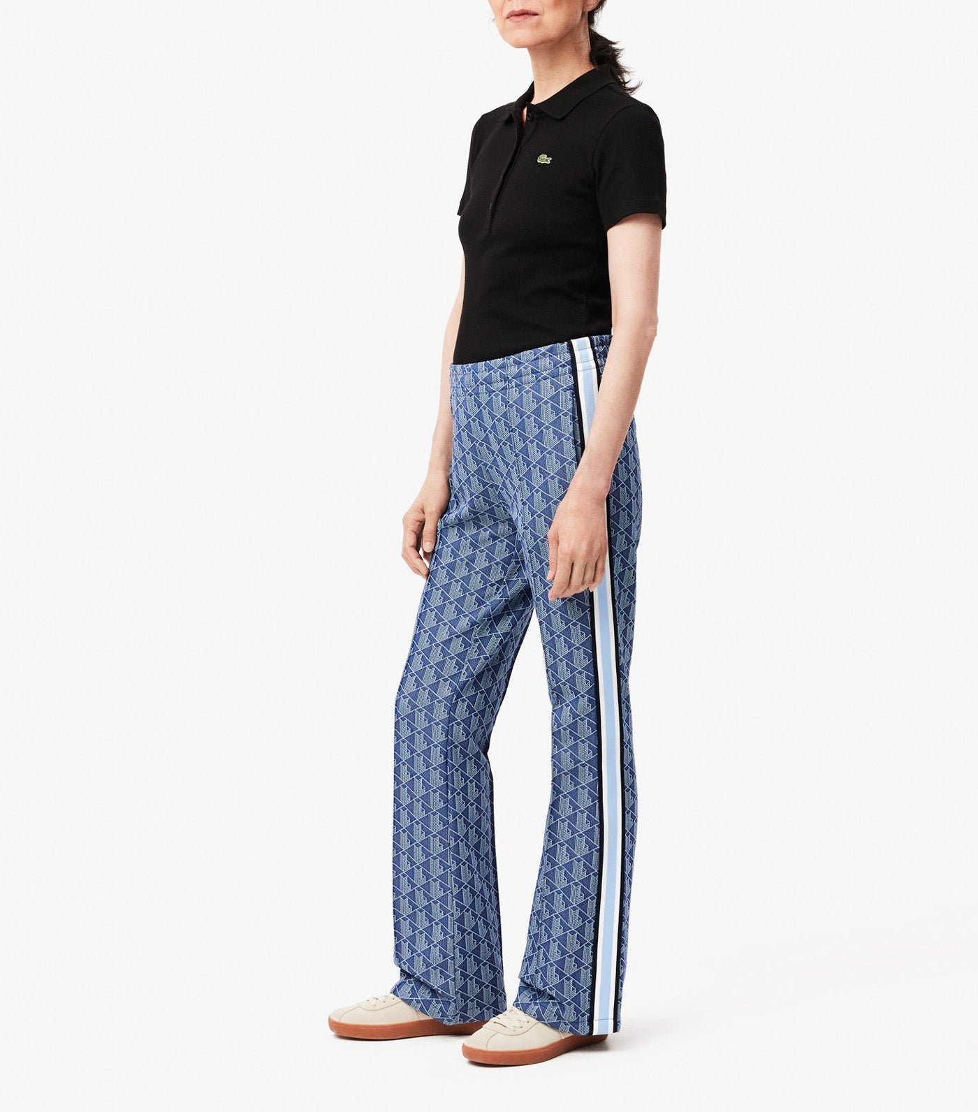 Women's Lacoste Monogram Print Trackpants Globe/Overview