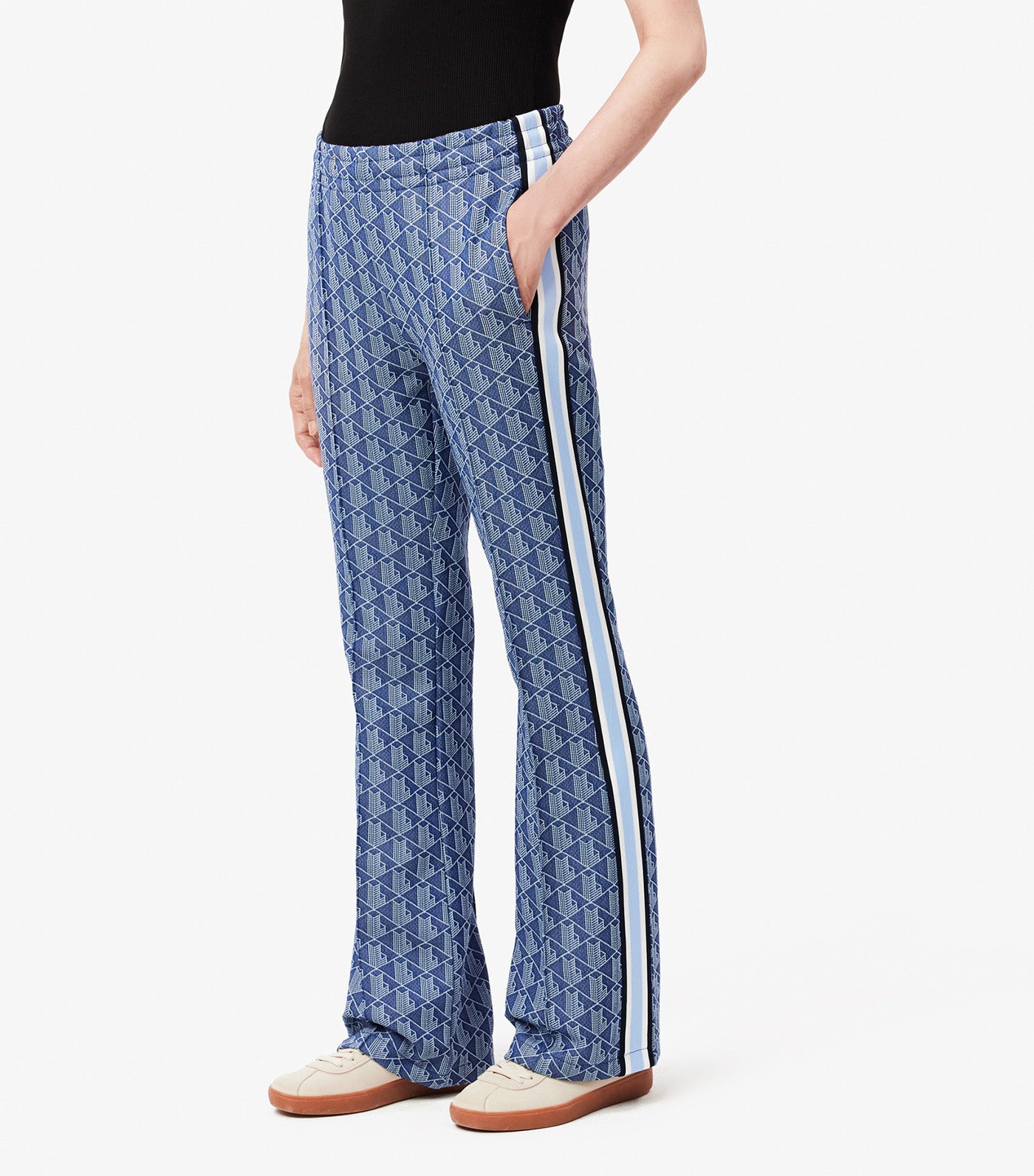 Women's Lacoste Monogram Print Trackpants Globe/Overview