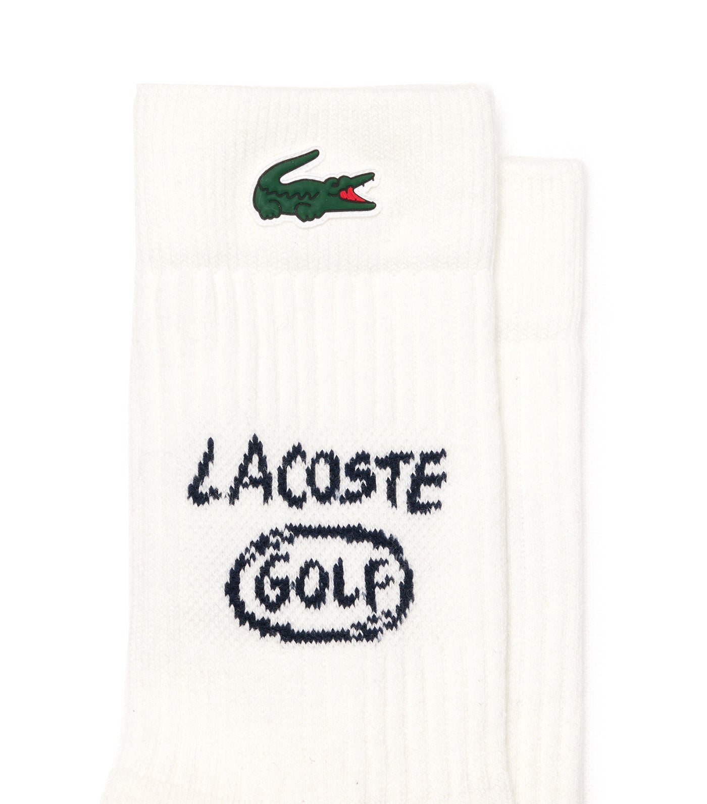 Bouclette Cotton Golf Socks Flour/Navy Blue