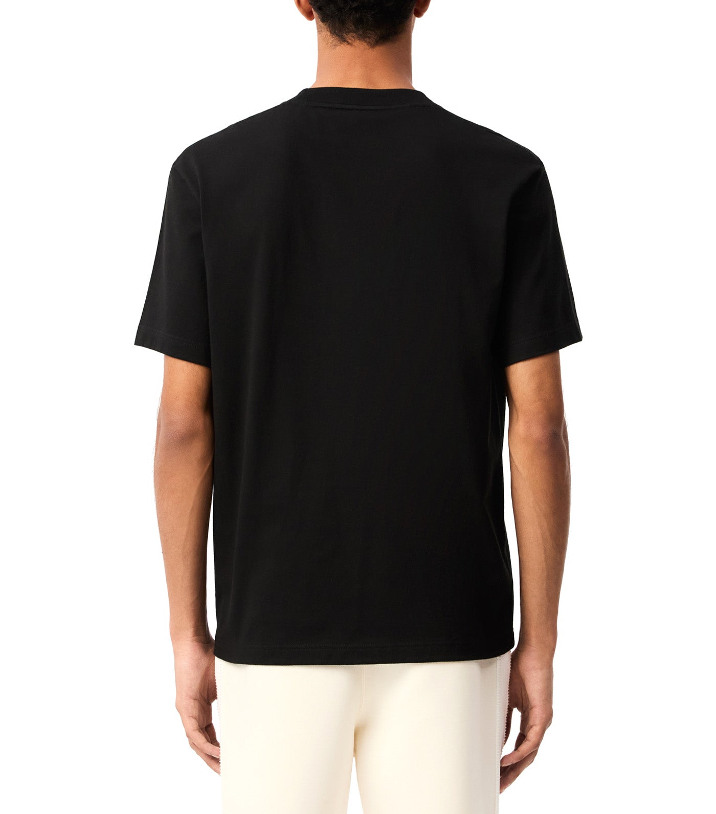 French Made Embroidered T-Shirt Black