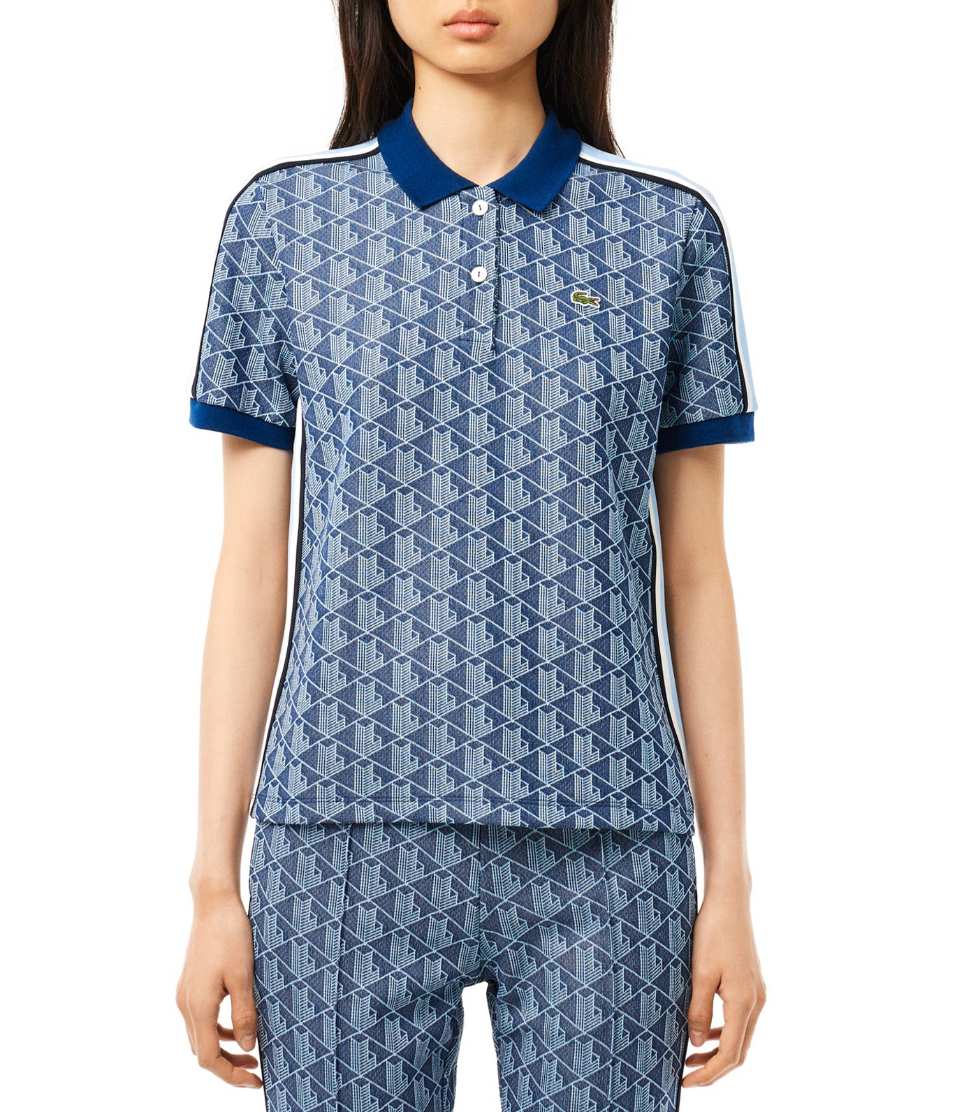 Jacquard Monogram Polo Shirt Globe/Overview