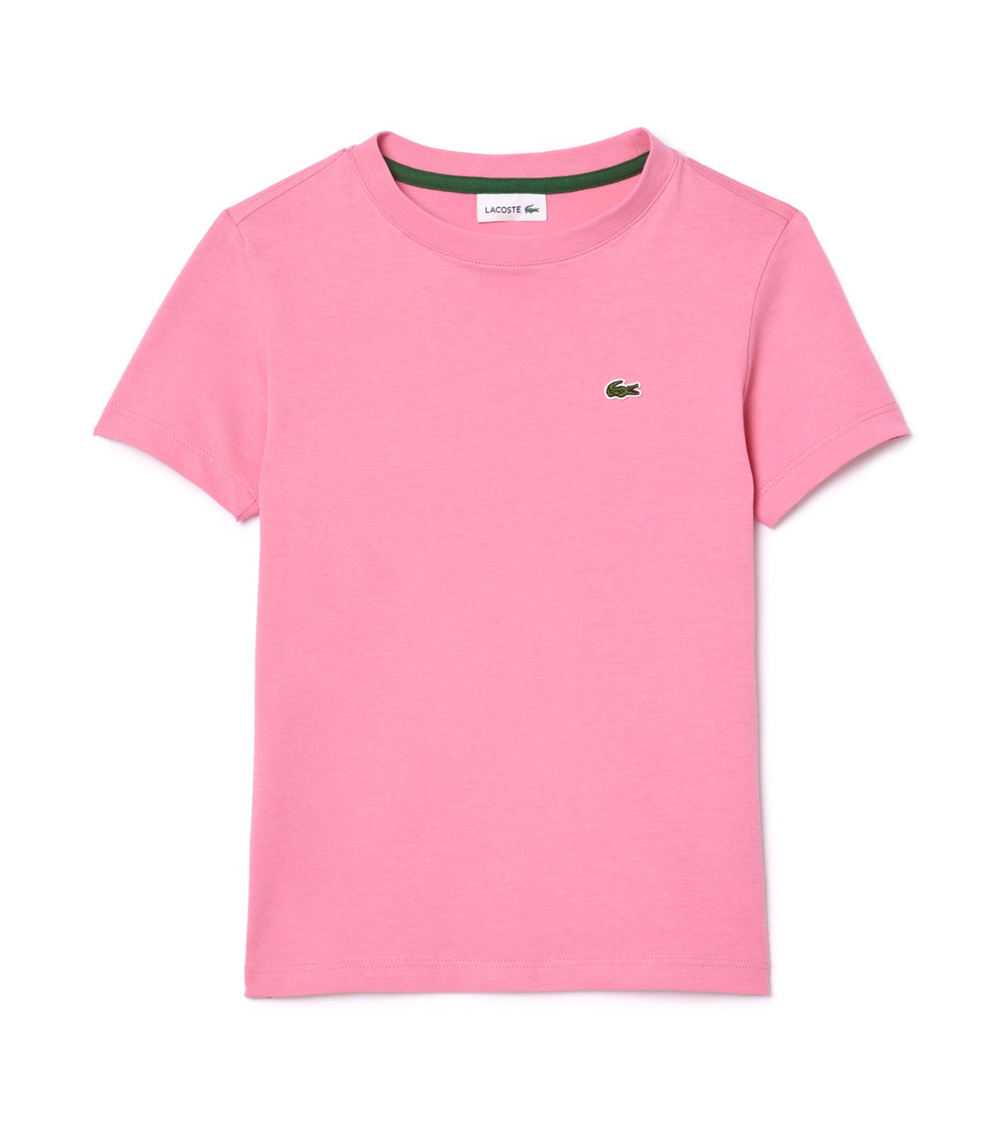 Plain Cotton Jersey T-Shirt Reseda Pink