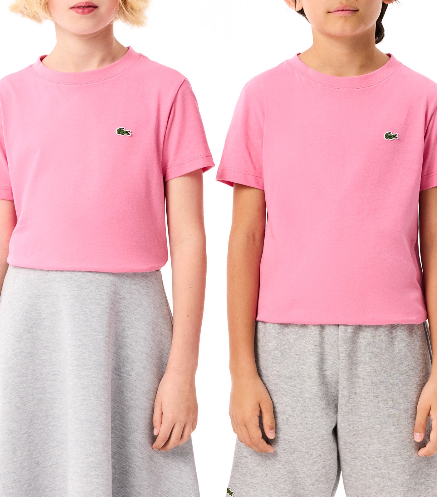 Plain Cotton Jersey T-Shirt Reseda Pink