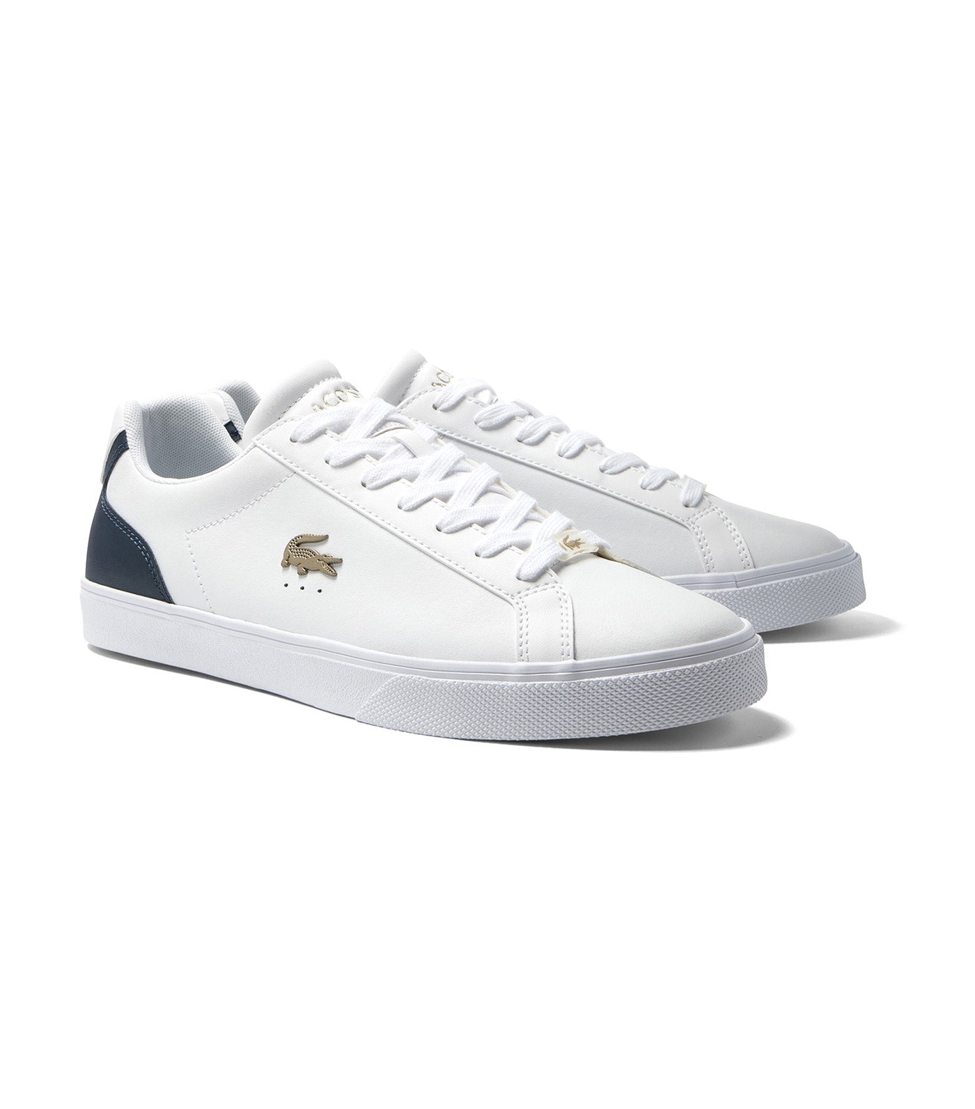 Men's Lacoste Lerond Pro Leather Trainers White/Navy