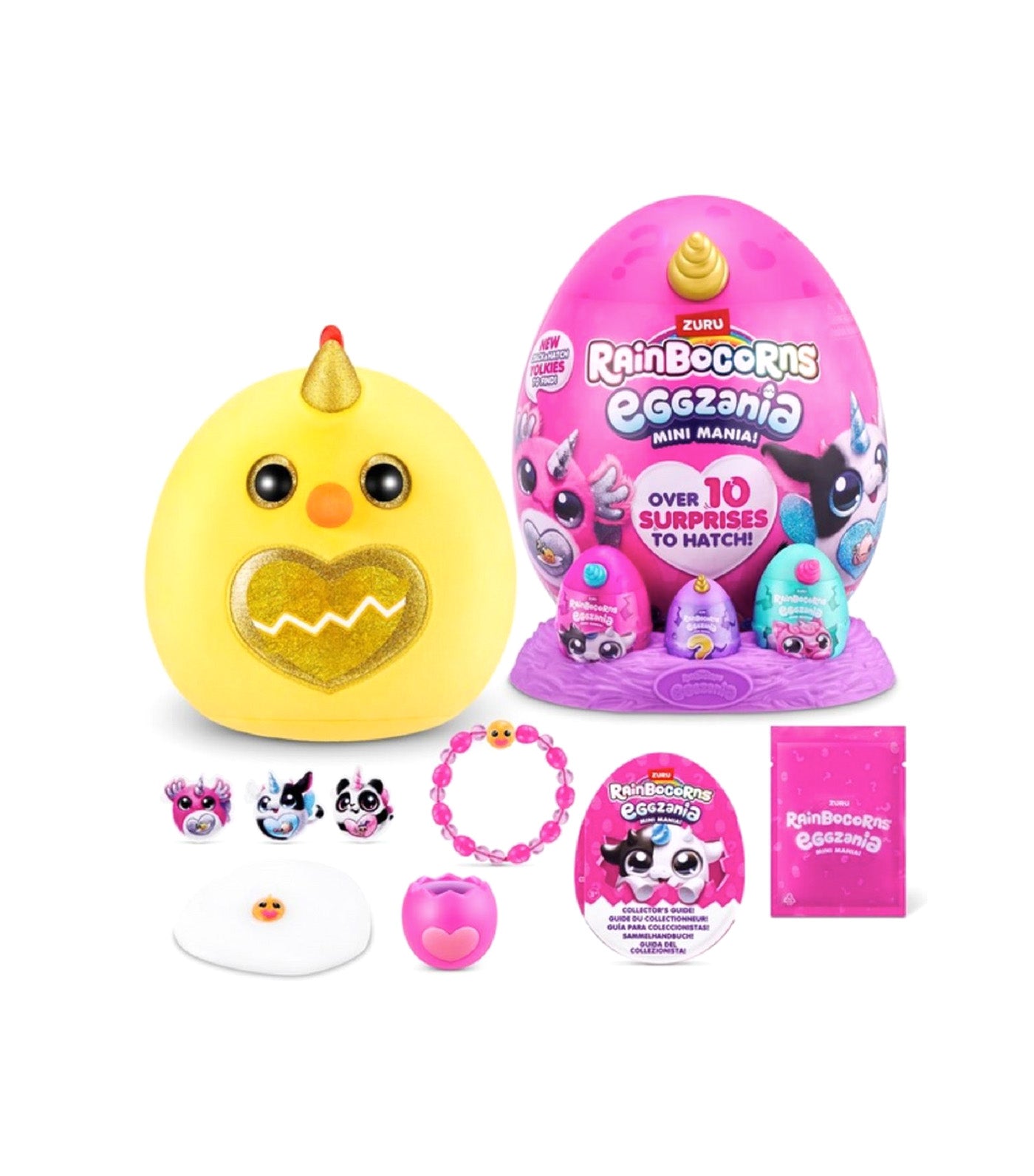 Eggzania Mini Mania Series 1 Gold Horn, Pink