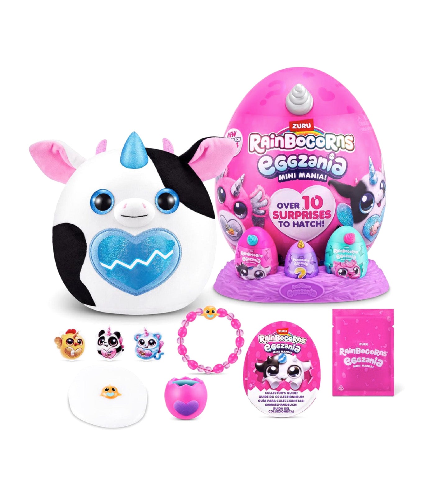 Eggzania Mini Mania Series 1 White Horn, Pink