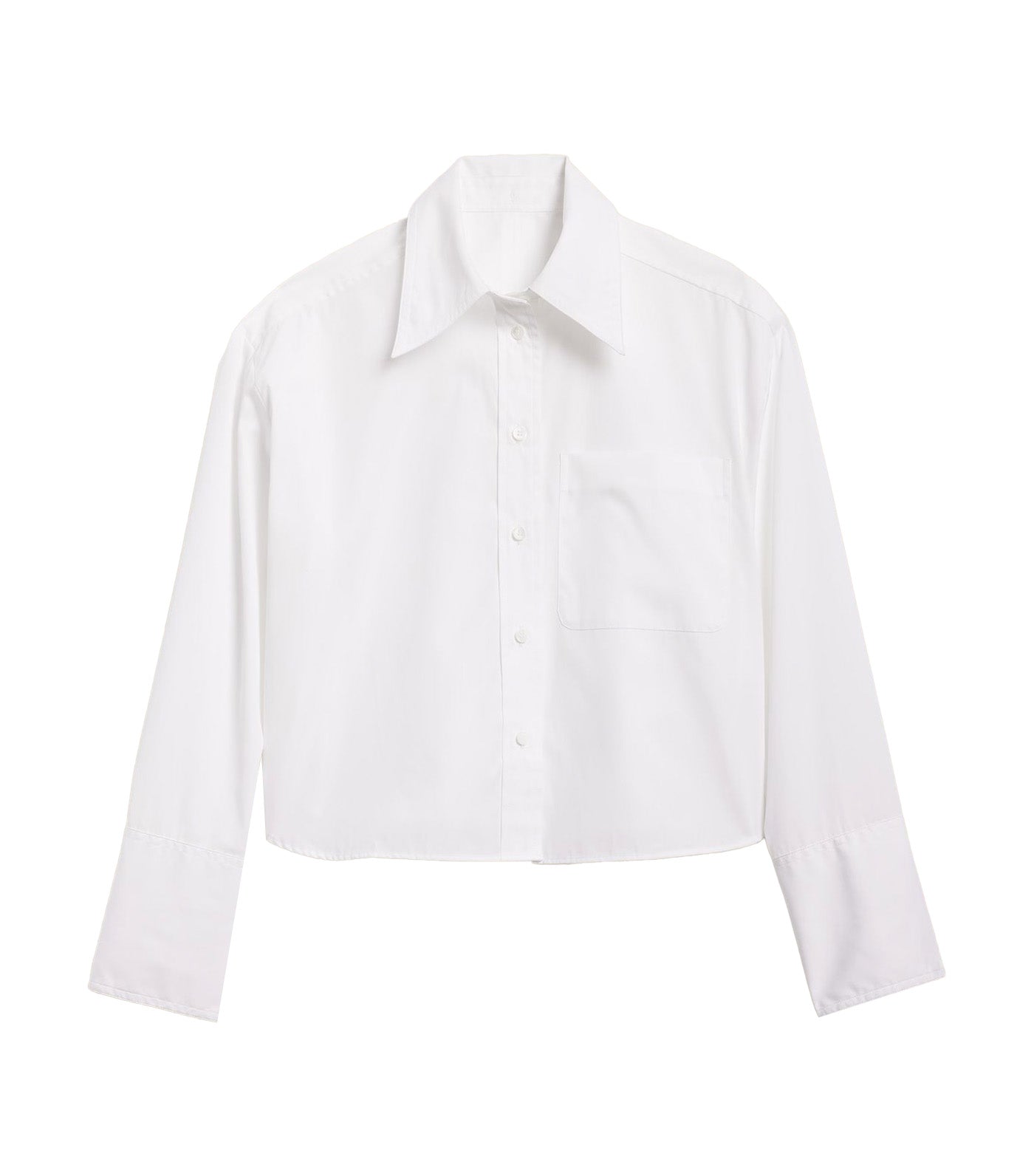 The Boxy Crop Shirt White