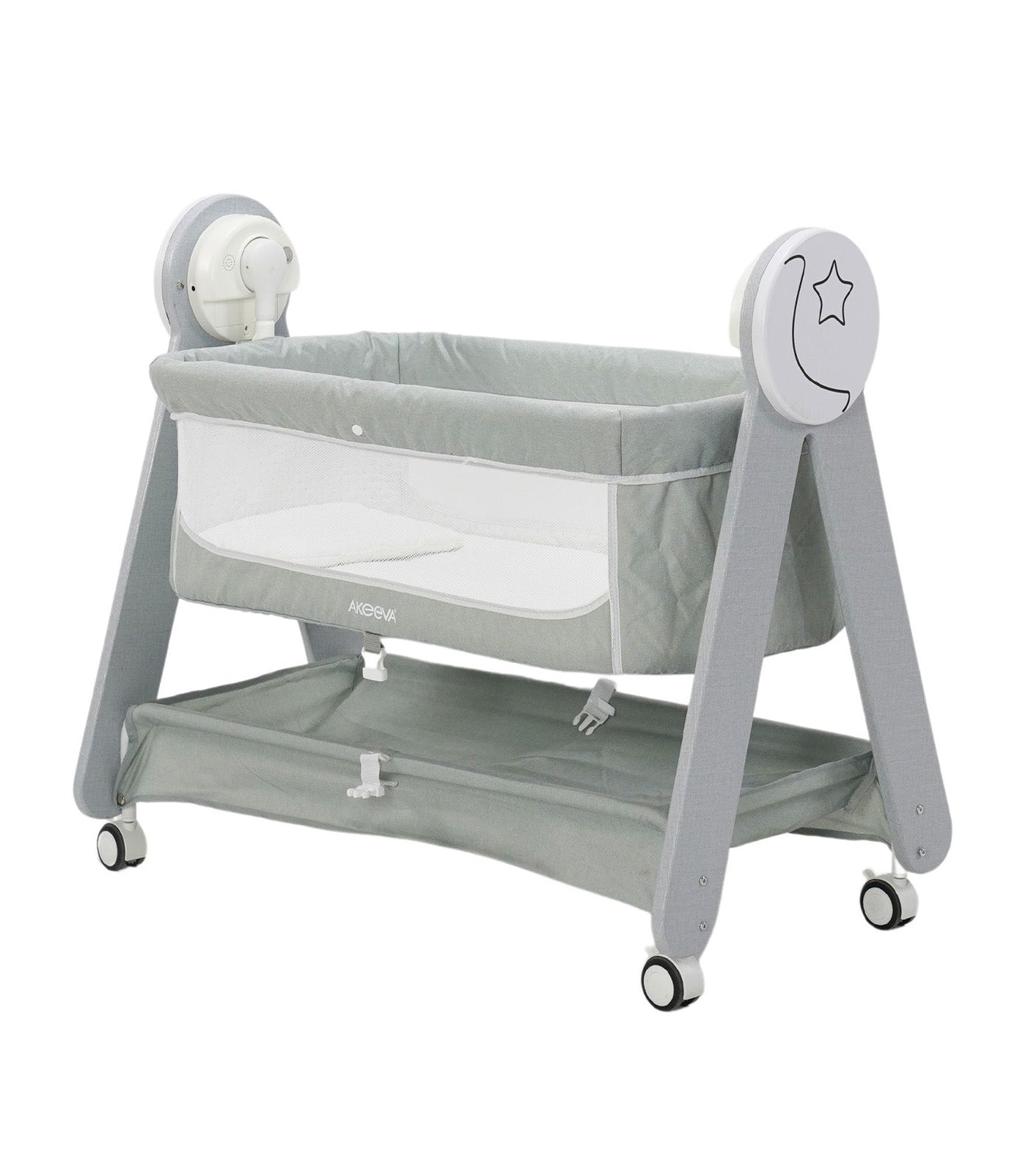 Classique Autosway Swing Crib Light Gray