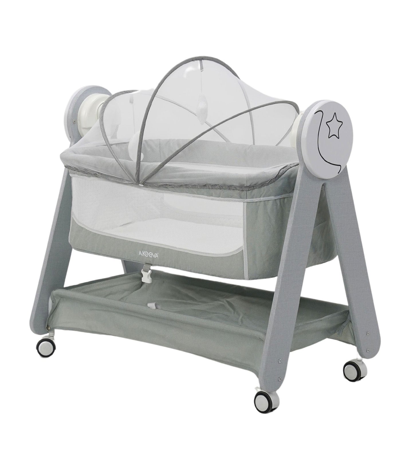 Classique Autosway Swing Crib Light Gray