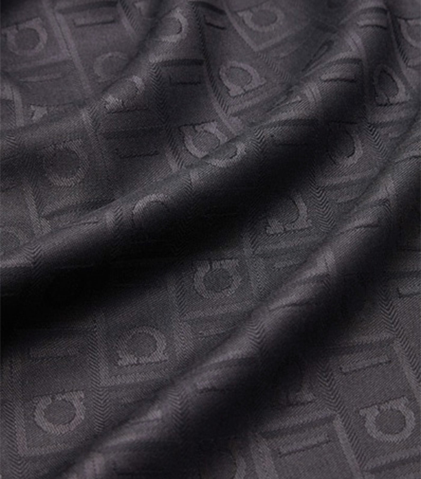 Monogram Jacquard Stole Black