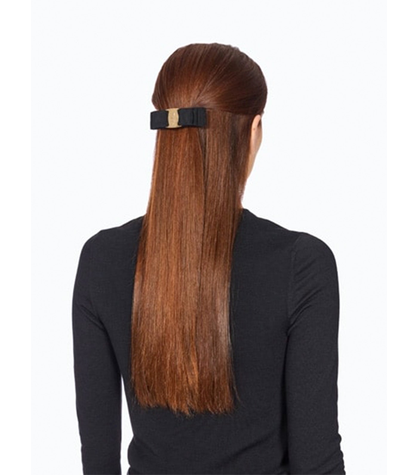 Ferragamo Vara Bow Hairclip Black/Gold | Rustan's