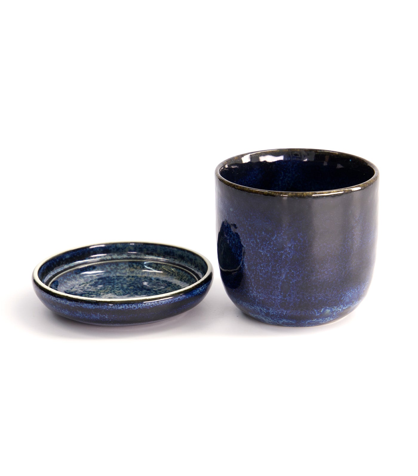 Chawanmushi Cup with Lid 200ml Cobalt Blue