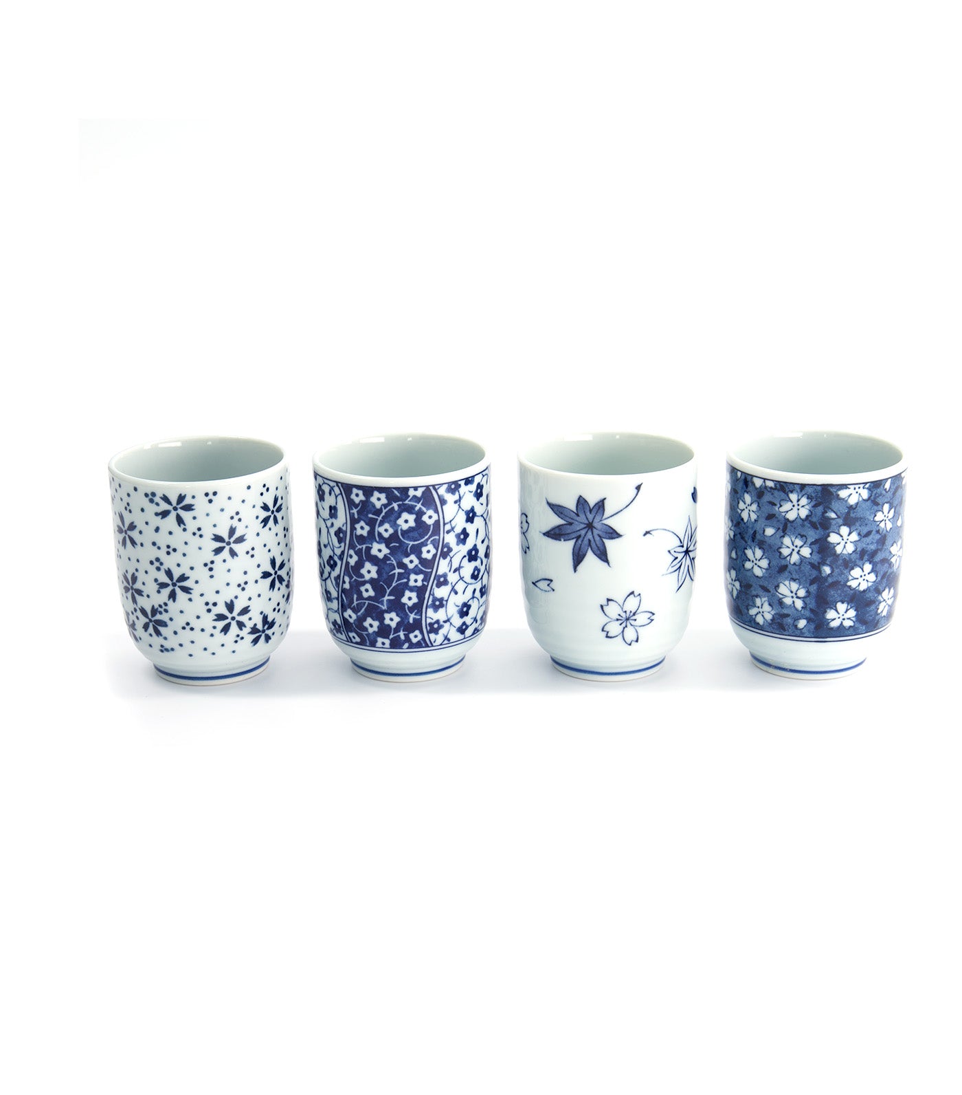 Teacup 160ml Set of 4 Blue/White