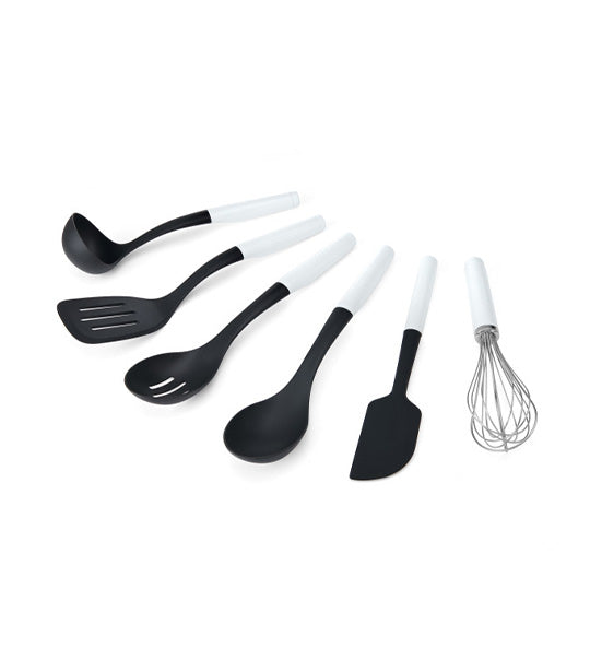 Nylon Set in Black, Kitchen Tools (Set of 6) Nylon Set in Black, Kitchen Tools (Set of 6)