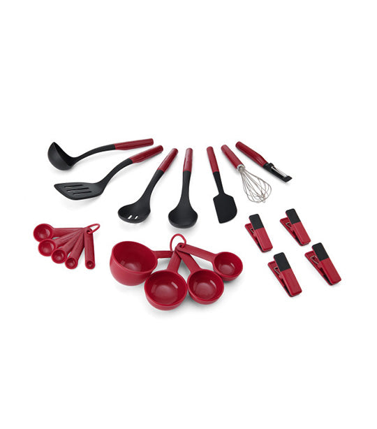 20-Piece Kitchen Tool and Gadget Set - Empire Red