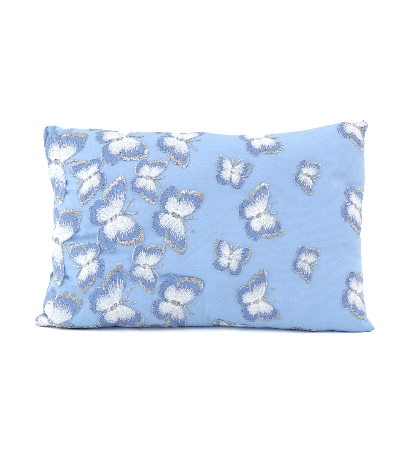 Butterly Pillow 11in x 17in Blue