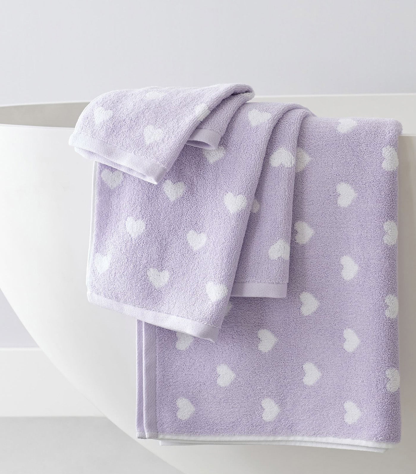 Pottery Barn Kids Heart Bath Towel Collection Lilac Rustan s