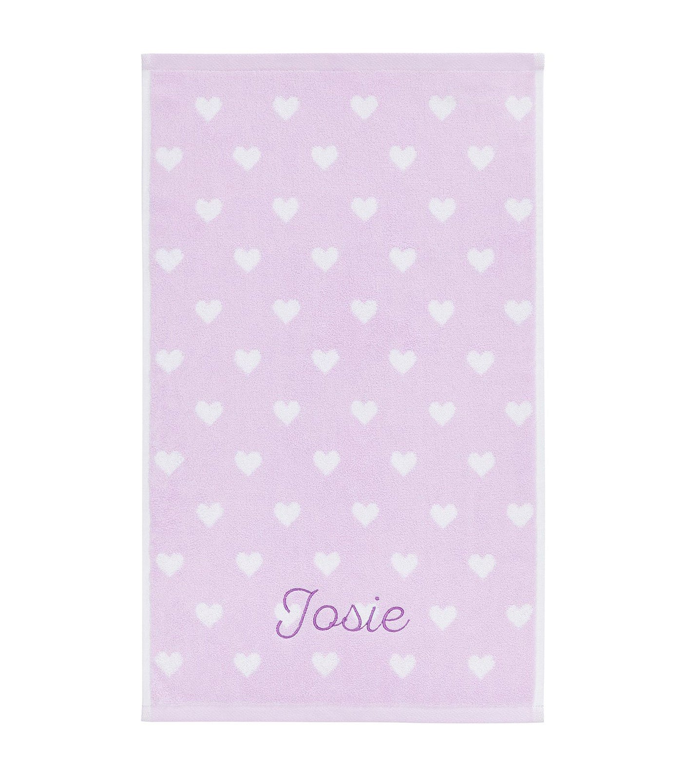 Heart Bath Towel Collection Lilac