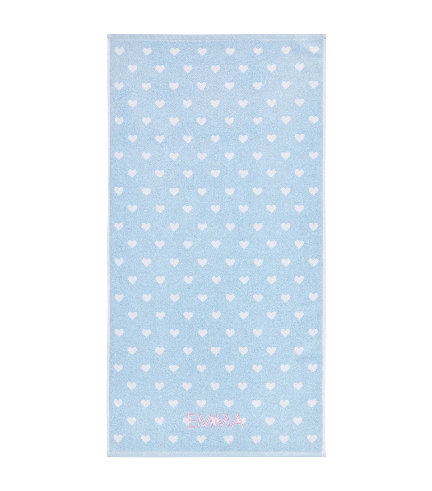 Heart Bath Towel Collection Porcelain Blue